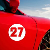 Versenyszám matrica