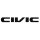 Honda matrica Civic vastag felirat