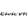 Honda matrica Civic VTI felirat
