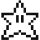 8-bit Super Mario csillag matrica