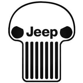 Jeep halálfej matrica
