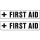 2 db First AID felirat Autómatrica
