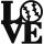 Love Baseball matrica