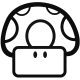 Paper Mario Gomba "2" matrica