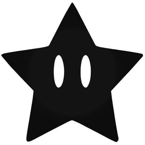 Mario csillag matrica