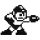 Mega Man 8-bit "1" matrica