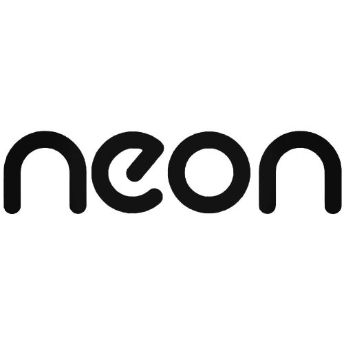 Neon "1" felirat matrica