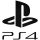 PS4 felirat és logó "1" matrica