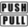 Push Pull felirat "1" Autómatrica