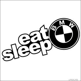 Eat Sleep BMW matrica 2