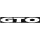 GTO felirat "2" matrica