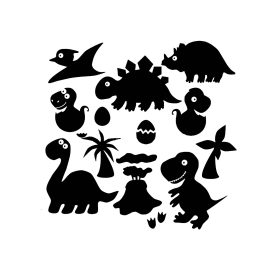 Pici dínó szett matrica