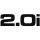 2.0i felirat "2" - Szélvédő matrica