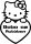 Hello Kitty Baba az autóban autómatrica