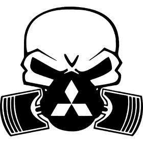 Mitsubishi gázmaszkos matrica