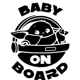 Baby Yoda "1" matrica