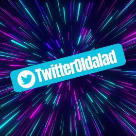 Egyedi Twitter matrica