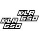 Kawasaki KLR 650 matrica készlet