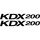Kawasaki KDX 200 matrica készlet