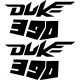 KTM Duke 390 matrica készlet