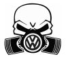 VW gázmaszkos matrica