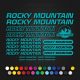 Rocky Mountain elit bicikli matrica szett