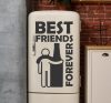Best friens hűtő matrica