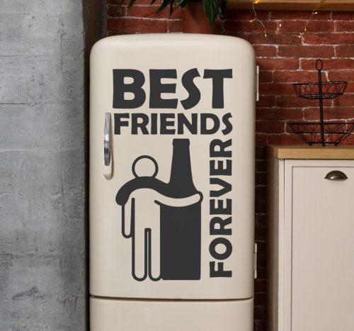 Best friens hűtő matrica