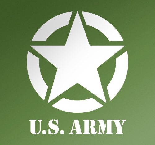 US ARMY katonai csillag matrica