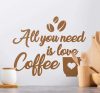Konyhai Coffee love dekoráció