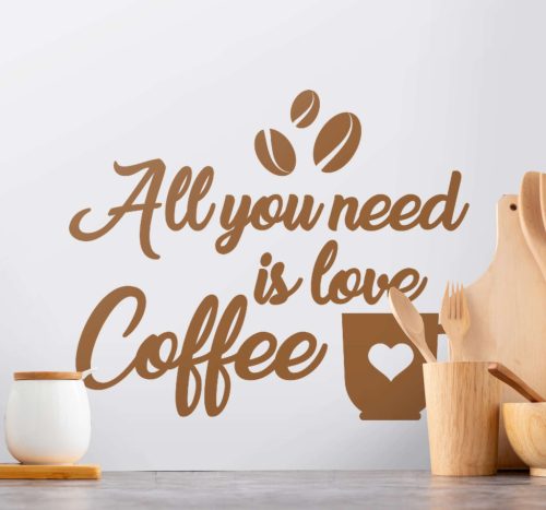 Konyhai Coffee love dekoráció