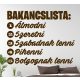 Bakancslista egyedi szöveggel