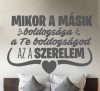 Szerelmes üzenet falmatrica