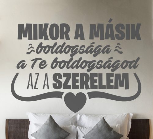 Szerelmes üzenet falmatrica