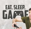 Eat Sleep Game fiús falmatrica