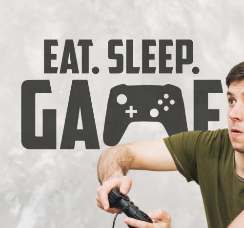 Eat Sleep Game fiús falmatrica