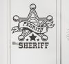Sheriff matrica egyedi névvel