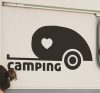 I love Camping lakókocsi matrica