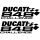 Ducati 848 Challenge matrica dupla szett