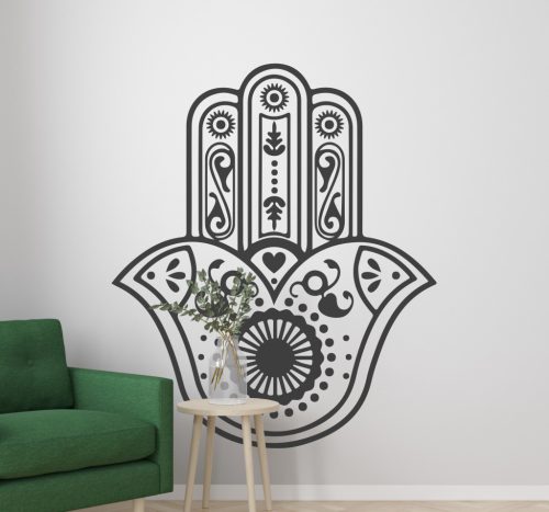 Díszes Hamsa kéz matrica