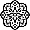 Díszes mandala matrica