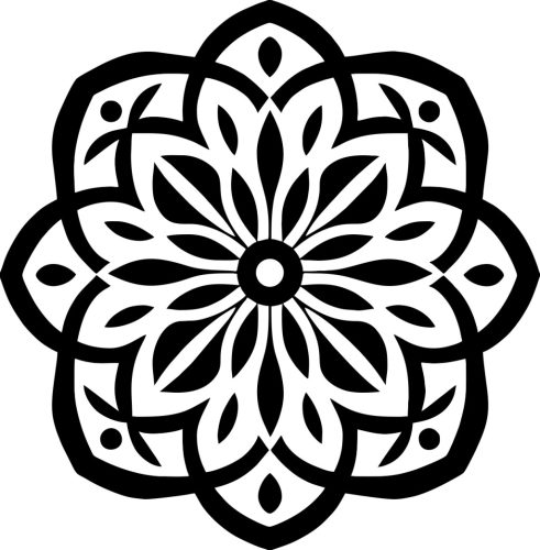 Díszes mandala matrica