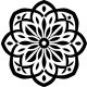 Díszes mandala matrica