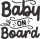 Díszes Baby on board matrica
