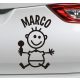 Egyedi neves Baby on board matrica