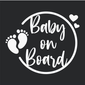 Körös baby on board matrica