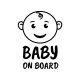 Csecsemő baby on board matrica