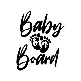 Nagyon díszes Baby on board matrica