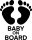 Lábas Baby on board matrica