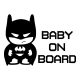 Batman Baby on Board matrica